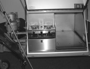 An easily accessed stove is one feature that’s important in a modern offroad camper unit. 